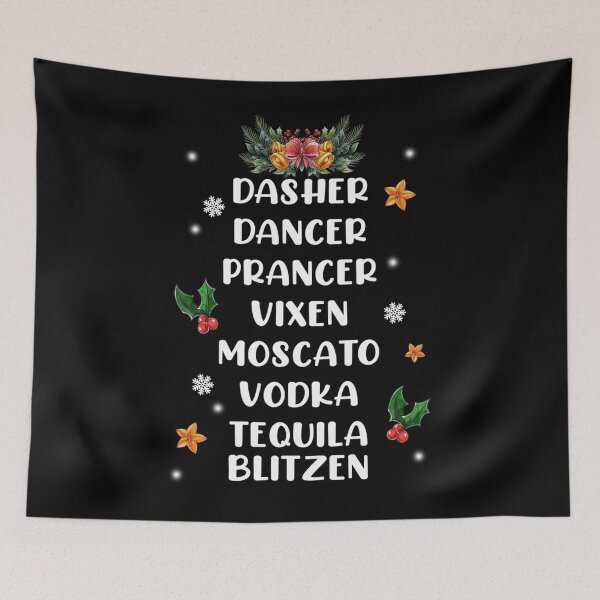 Artikelvorschau, Dasher Tänzerin Prancer Vixen Moscato Vodka Tequila Blitzen entworfen und verkauft von BartonRich.
