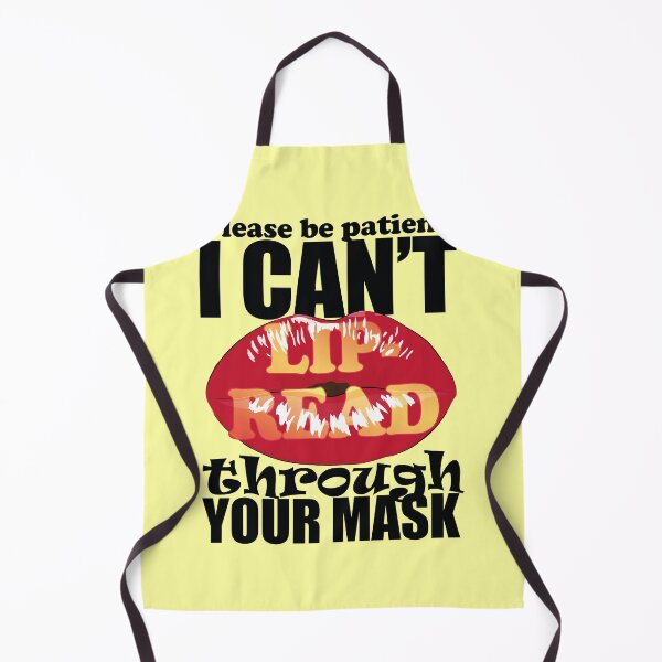 Item preview, Lipread Mask- Deaf- Hard of Hearing- I Can't Lipread Through Your Mask Black Text designed and sold by EvaWolf.