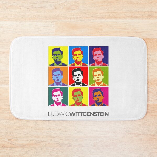 Item preview, Ludwig Wittgenstein pop-art poster portrait designed and sold by CMYKStudio.