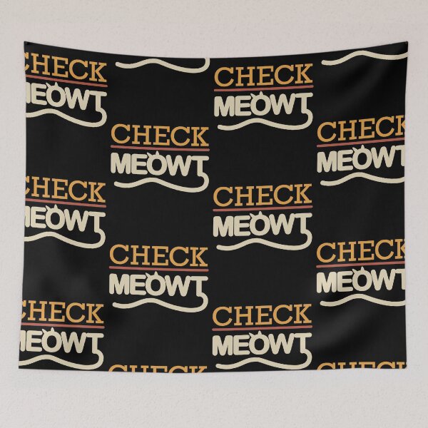 Item preview, Check Meowt | Funny Cat Meme Satire designed and sold by GravitiTees.