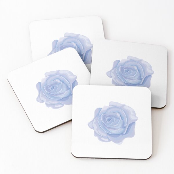 Item preview, Pastel blue Rose rosacea Stickers designed and sold by Y2Kcreates.