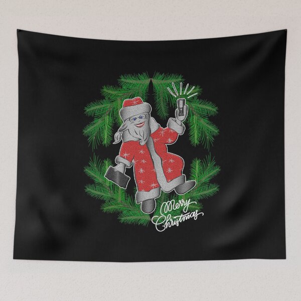 Item preview, Cheerful Santa Claus with a mobile phone  designed and sold by Galina Kostyaeva.