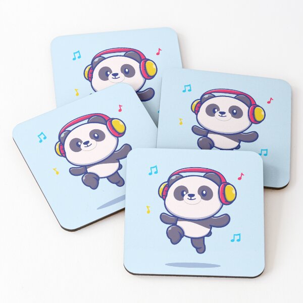 Item preview, Cute Panda Listening To Music Collection designed and sold by artPS.