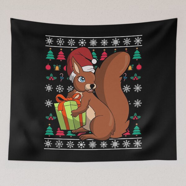 Item preview, Santa Squirrel Ugly Christmas designed and sold by bestshirtdesign.