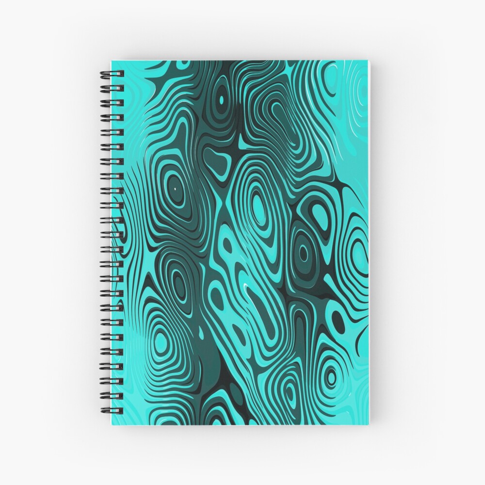 Psychedelic art. Art movement Spiral Notebook