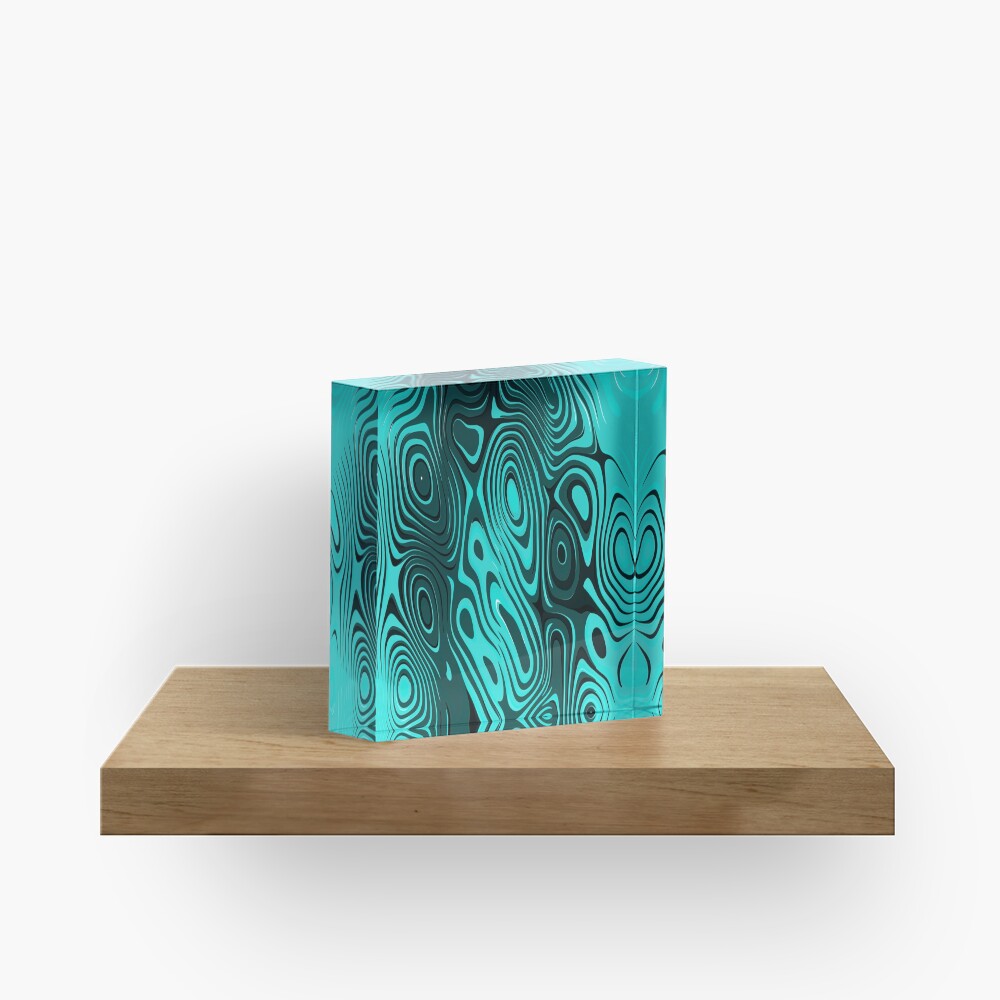 Psychedelic art. Art movement Acrylic Block