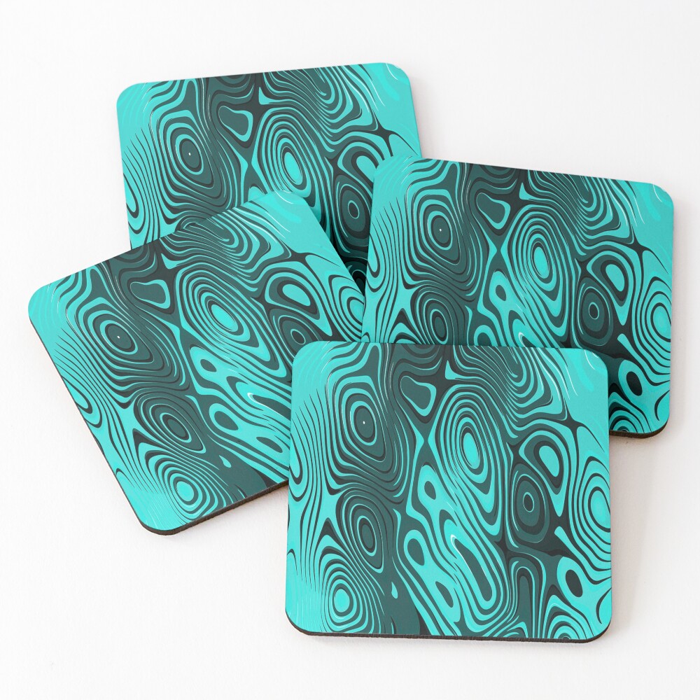 Psychedelic art. Art movement Coasters (Set of 4)