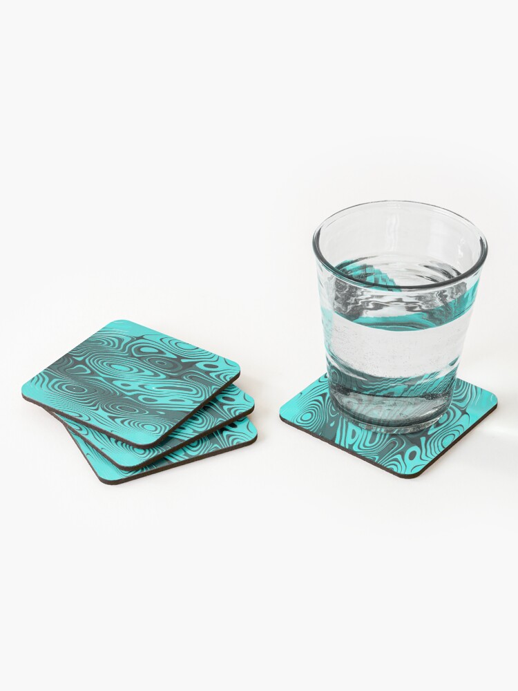 Alternate view of Psychedelic art. Art movement Coasters (Set of 4)