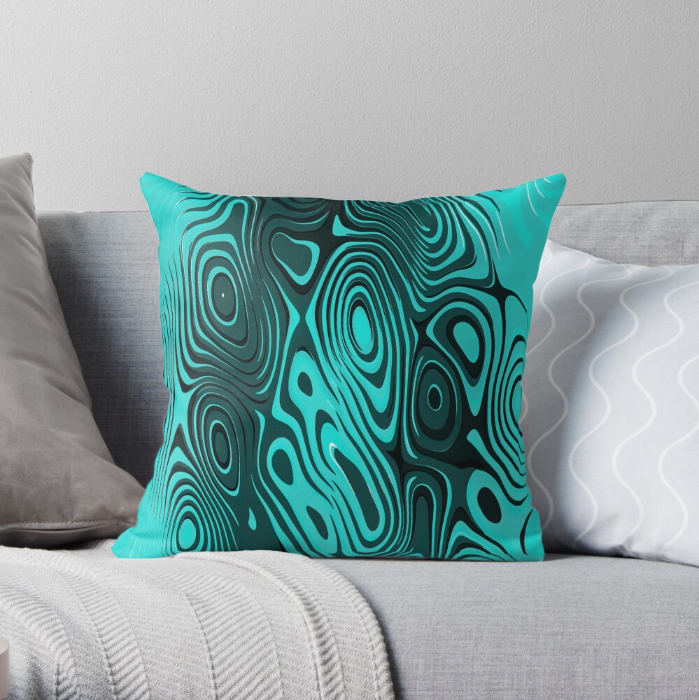 Psychedelic art. Art movement Throw Pillow