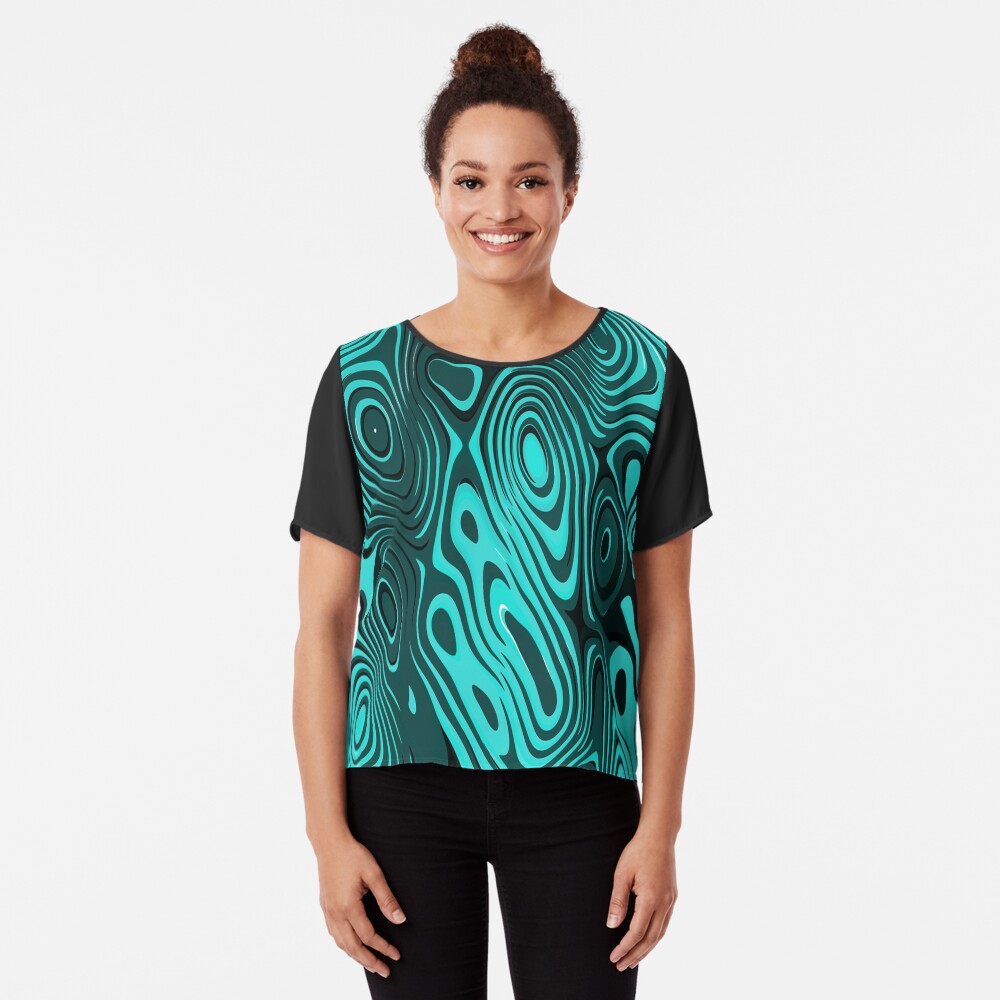 Psychedelic art. Art movement Chiffon Top