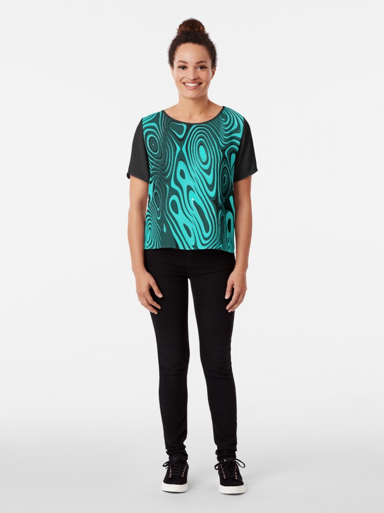Alternate view of Psychedelic art. Art movement Chiffon Top