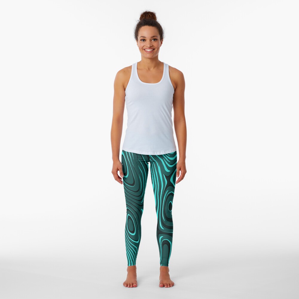 Psychedelic art. Art movement Leggings
