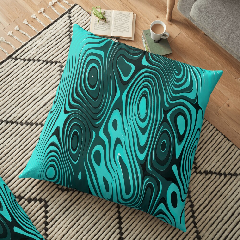 Psychedelic art. Art movement Floor Pillow