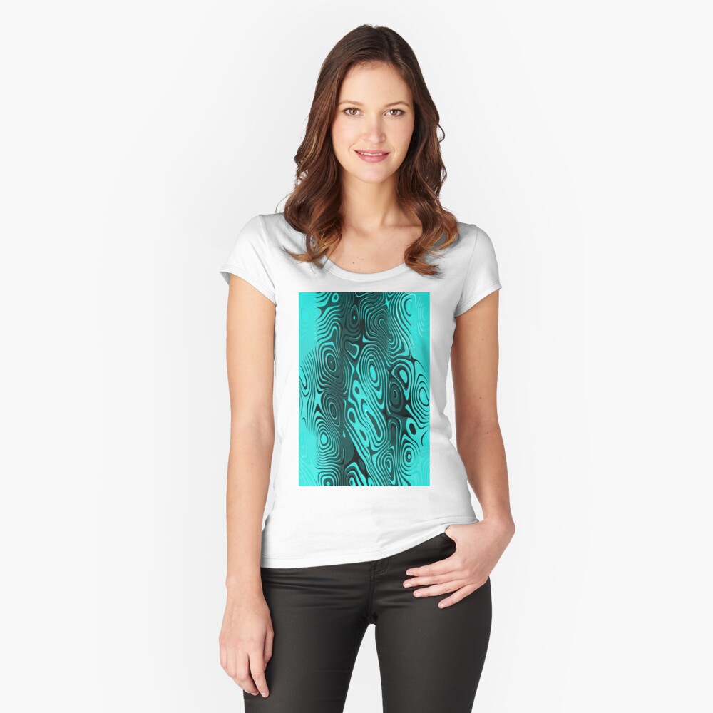 Psychedelic art. Art movement Fitted Scoop T-Shirt