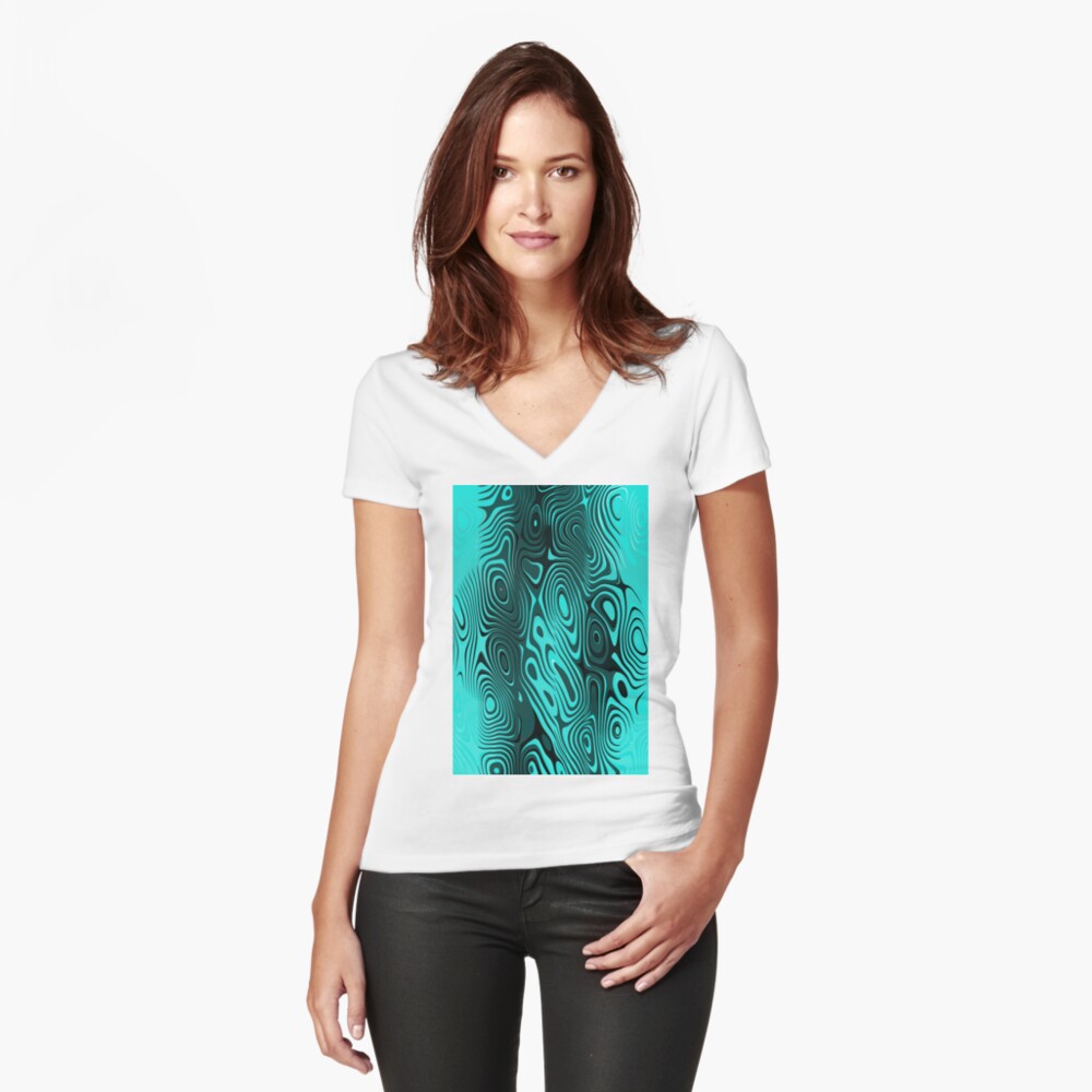 Psychedelic art. Art movement Fitted V-Neck T-Shirt