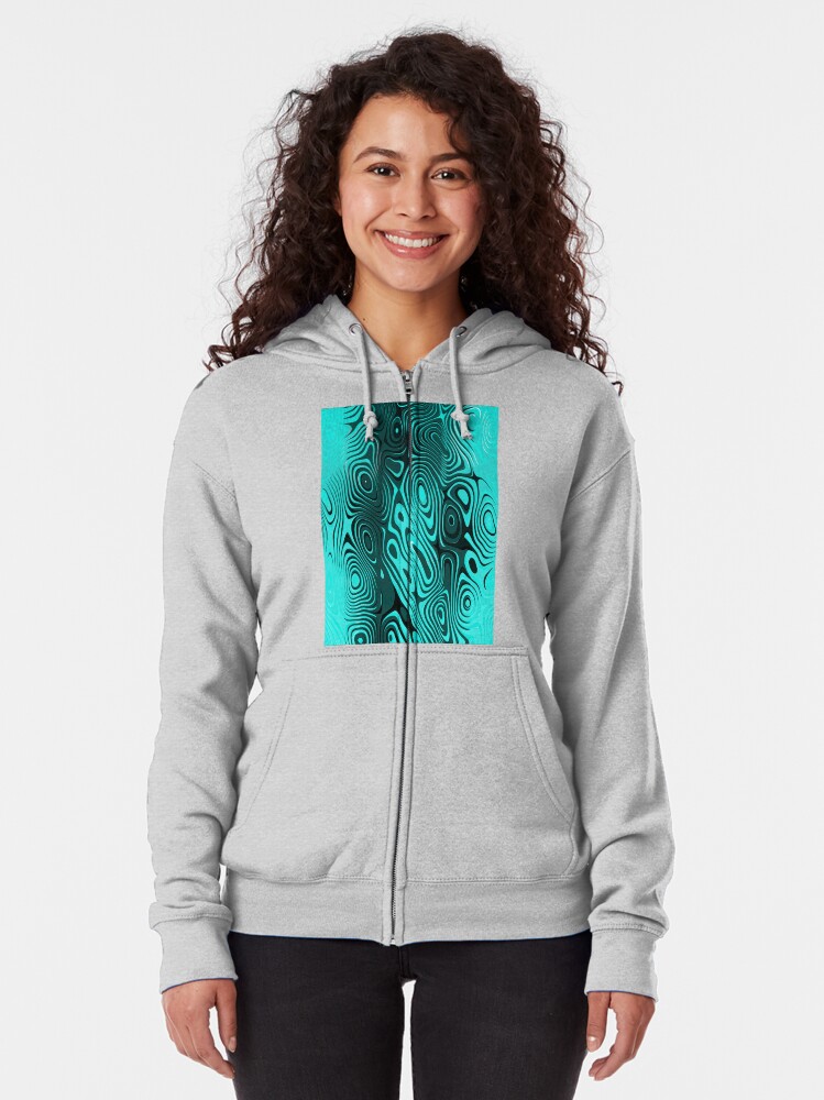 Alternate view of Psychedelic art. Art movement Zipped Hoodie