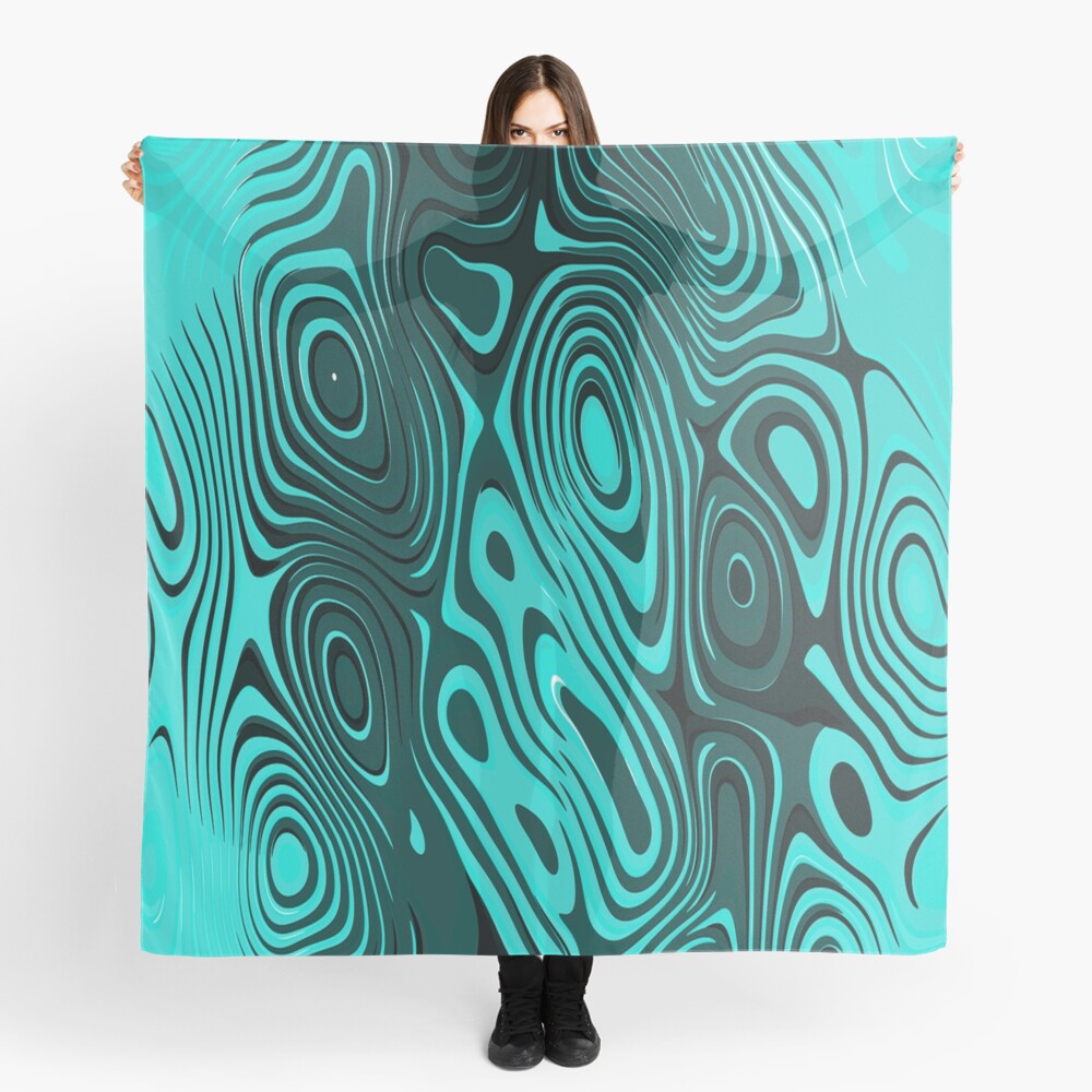 Psychedelic art. Art movement Scarf