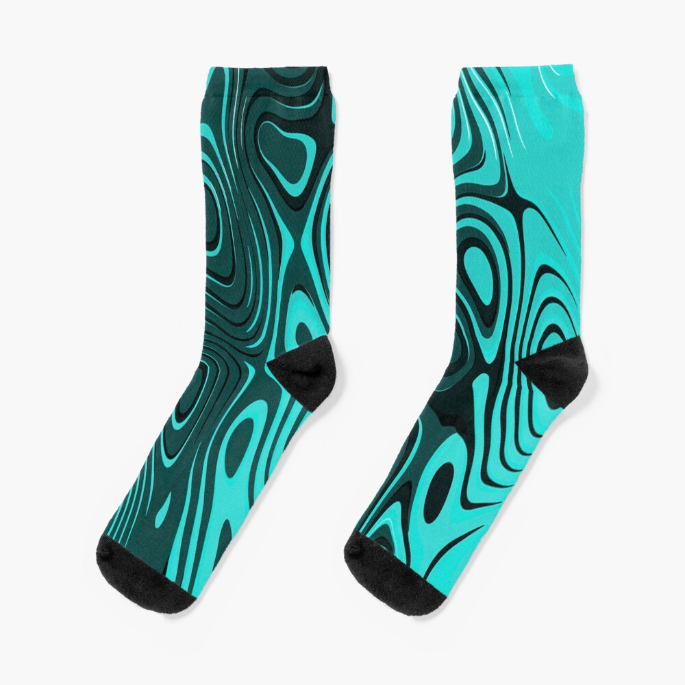Psychedelic art. Art movement Socks