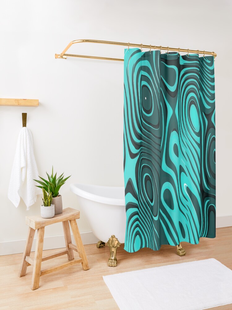 Alternate view of Psychedelic art. Art movement Shower Curtain
