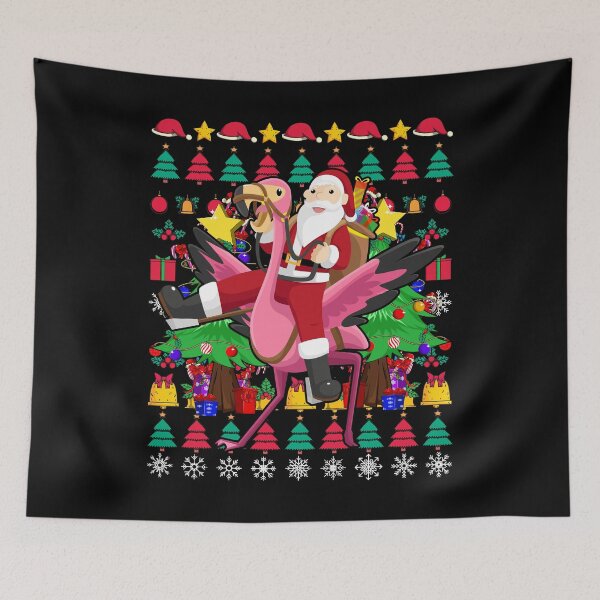 Item preview, Santa Claus Flamingo Ugly Christmas designed and sold by bestshirtdesign.