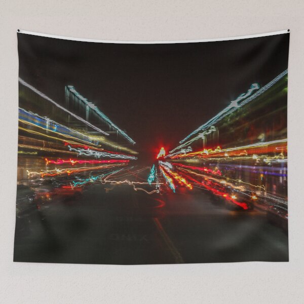 Item preview, Colorful Street Night Lights Speed Visual Effect designed and sold by cool-merch.