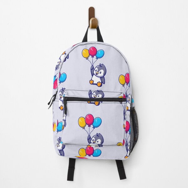 Item preview, Cute Penguin Flying With Balloons Cartoon designed and sold by artPS.
