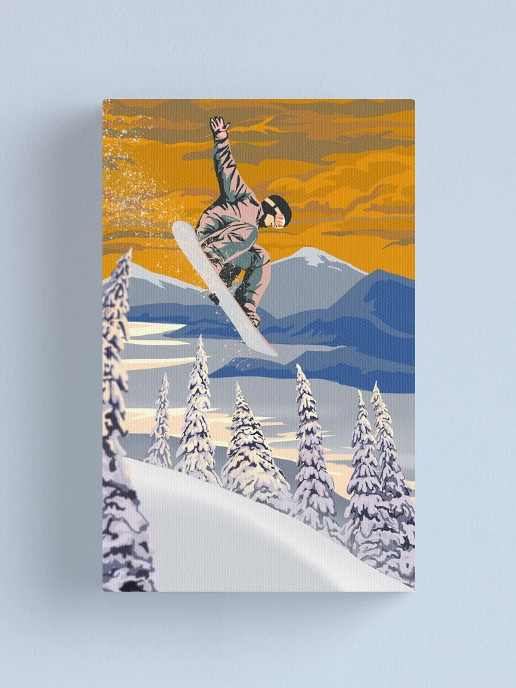 Snowboard canvas snowboard print snowboard wall art snowboard home decor snowboard poster snowboard photo snowboard art selling snowboard artwork