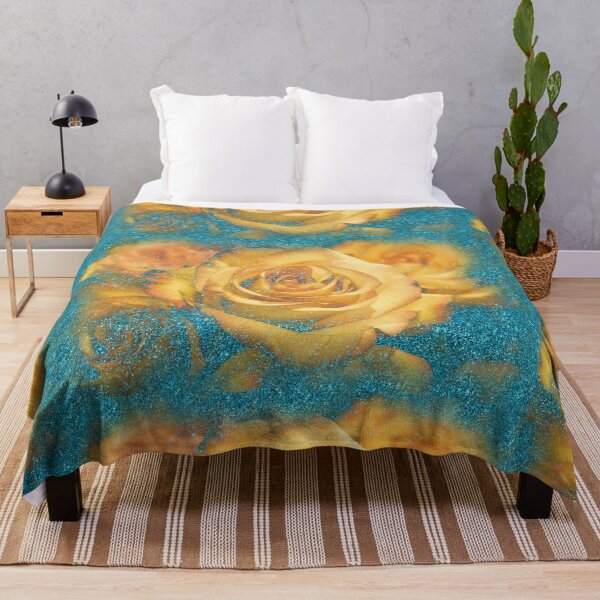 Item preview, Vintage floral pattern with yellow roses designed and sold by Xarah.