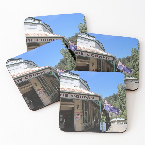 Item preview, Walhalla Corner Store - with Aussie Flag Waving designed and sold by HauntedHills.