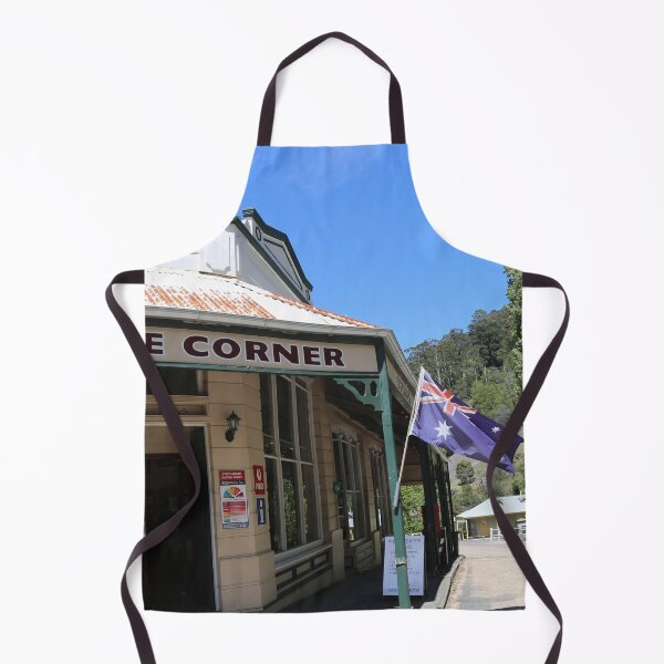 Item preview, Walhalla Corner Store - with Aussie Flag Waving designed and sold by HauntedHills.