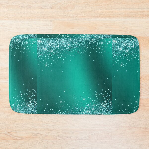 Item preview, Christmas Lover Elegant Teal Holographic Glitter Effect Printed Texture designed and sold by UniQueensShop.