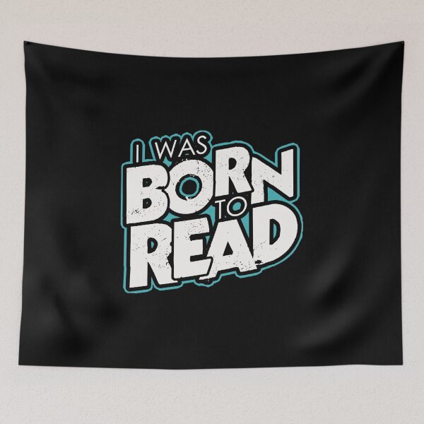 Item preview, I was born to read designed and sold by mederDESIGNS.