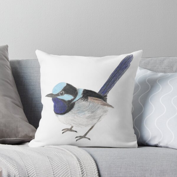 Item preview, Blue Wren sketch designed and sold by LittleWrenArt.