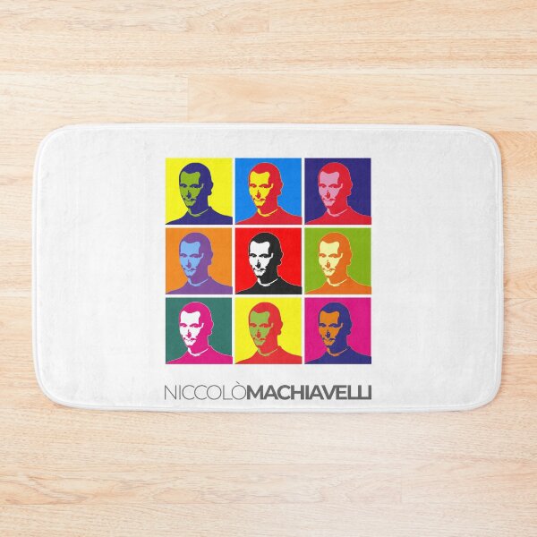 Item preview, Niccolò Machiavelli pop-art poster portrait designed and sold by CMYKStudio.
