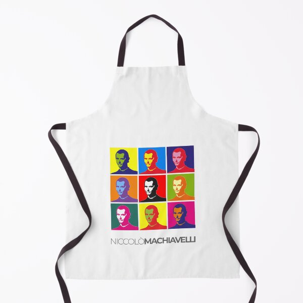 Item preview, Niccolò Machiavelli pop-art poster portrait designed and sold by CMYKStudio.