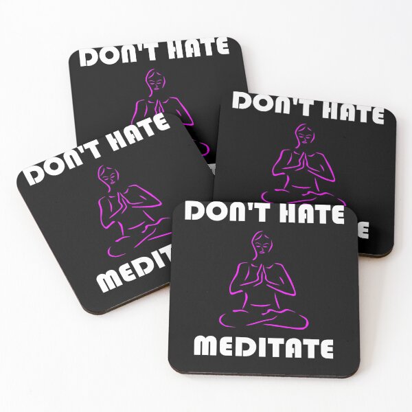 Item preview, Don't Hate Meditate Funny Meditation designed and sold by ByTekk.