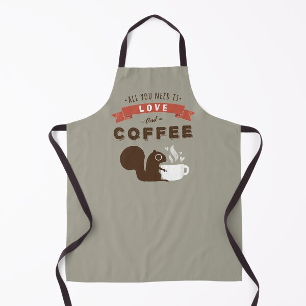 Item preview, All You Need is Love and Coffee | Squirrel with Coffee designed and sold by Jenn Inashvili.