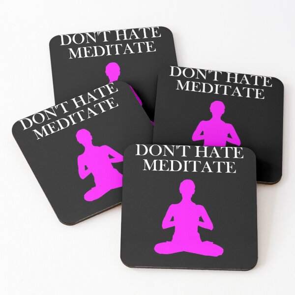 Item preview, Don't Hate Meditate Funny Yoga designed and sold by ByTekk.
