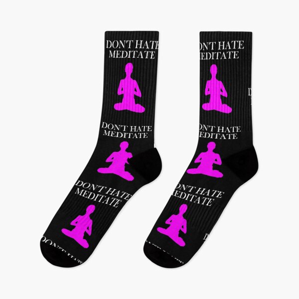 Item preview, Don't Hate Meditate Funny Yoga designed and sold by ByTekk.