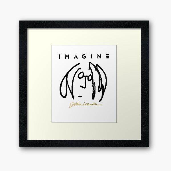 john Lennon SELF Portrait Framed Art Print