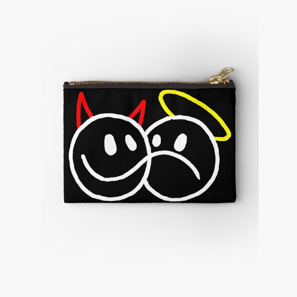 Item preview, Angel And Devil Merged Emoji Face designed and sold by mikels.