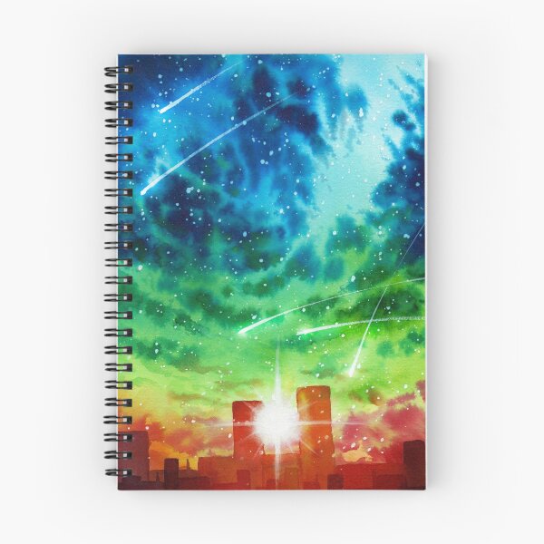 Item preview, Watercolor Rainbow Cloud City Painting designed and sold by Super-B.