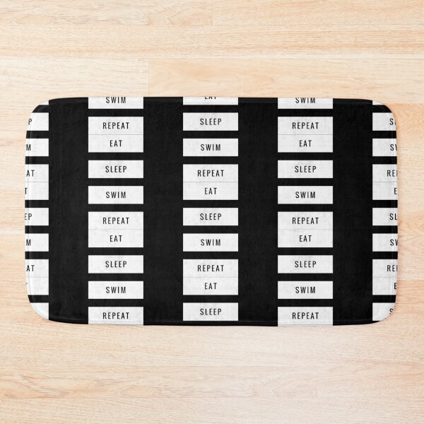 Item preview, Eat sleep swim repeat  designed and sold by ^ H12021 ^.