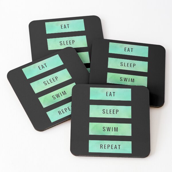 Item preview, Eat sleep swim repeat  designed and sold by ^ H12021 ^.