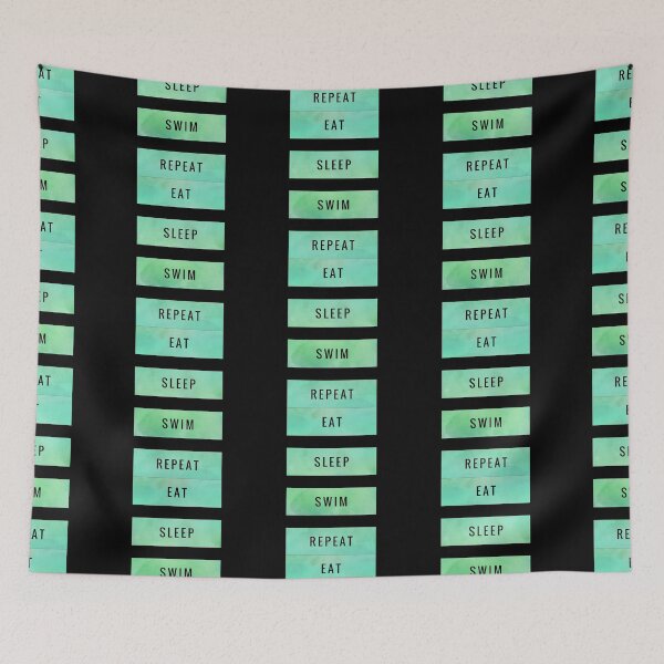 Item preview, Eat sleep swim repeat  designed and sold by ^ H12021 ^.