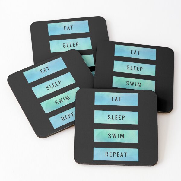 Item preview, Eat sleep swim repeat  designed and sold by ^ H12021 ^.