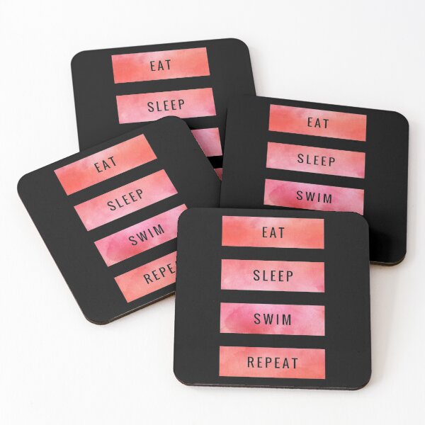 Item preview, Eat sleep swim repeat  designed and sold by ^ H12021 ^.