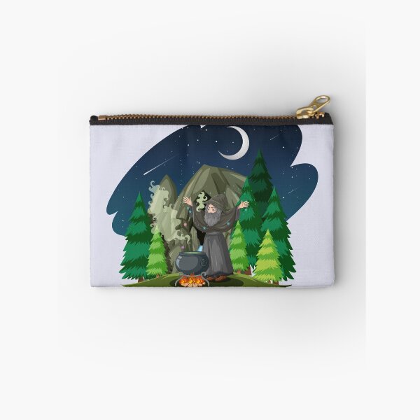 Item preview, Old Wizard With Black Magic Pot Forest Cartoon  designed and sold by artPS.