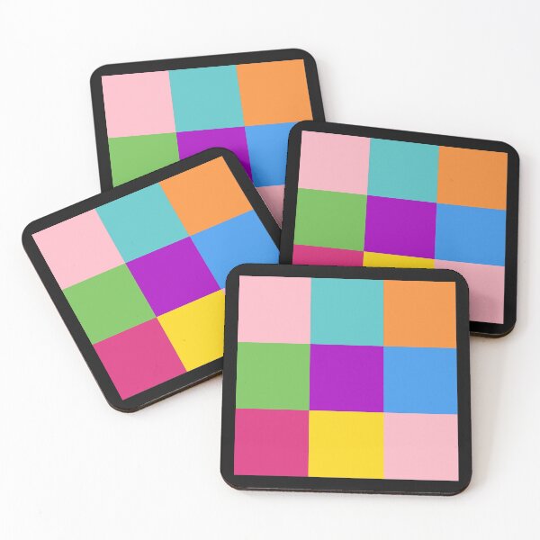 Item preview, Nine Coloured Square Collage designed and sold by omg-designs.