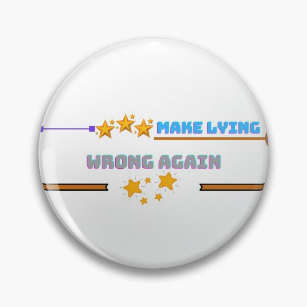 Item preview, Make Lying Wrong Again designed and sold by The Full Cart.